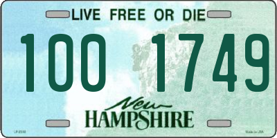 NH license plate 1001749