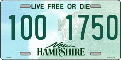 NH license plate 1001750