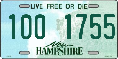 NH license plate 1001755