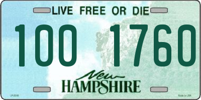 NH license plate 1001760