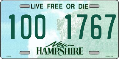 NH license plate 1001767