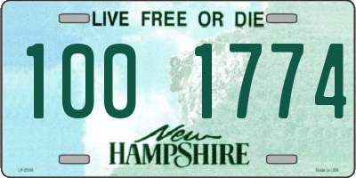 NH license plate 1001774