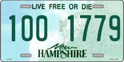 NH license plate 1001779