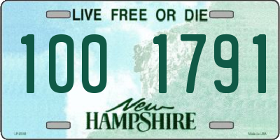 NH license plate 1001791