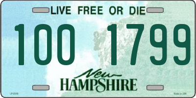 NH license plate 1001799