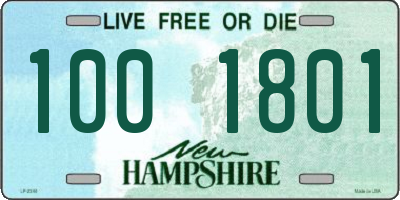 NH license plate 1001801