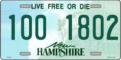 NH license plate 1001802