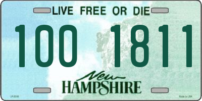 NH license plate 1001811