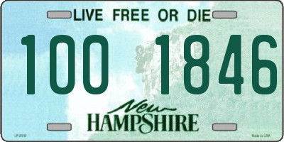 NH license plate 1001846