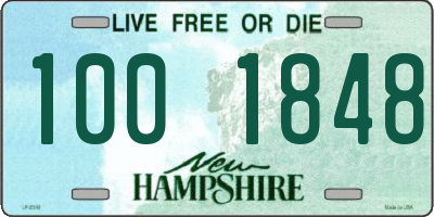 NH license plate 1001848