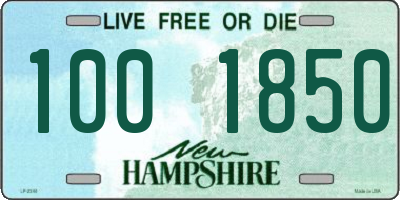 NH license plate 1001850