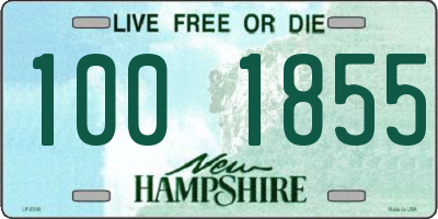 NH license plate 1001855