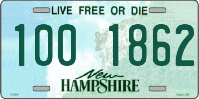 NH license plate 1001862