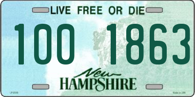 NH license plate 1001863