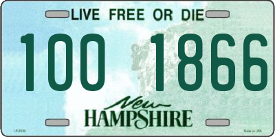 NH license plate 1001866