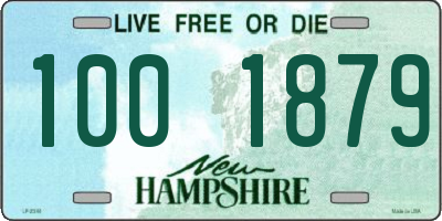 NH license plate 1001879