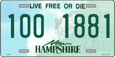 NH license plate 1001881