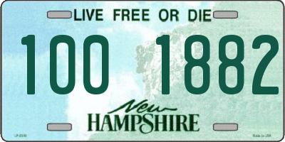 NH license plate 1001882