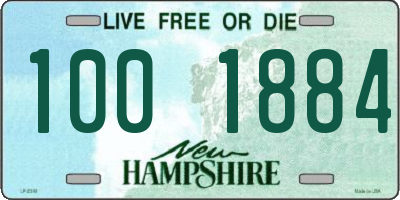 NH license plate 1001884