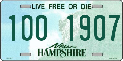 NH license plate 1001907