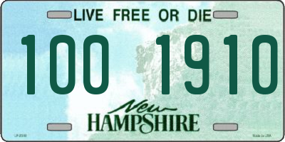 NH license plate 1001910