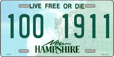 NH license plate 1001911