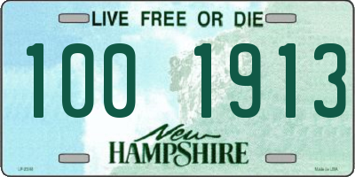NH license plate 1001913