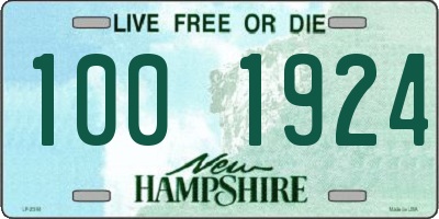 NH license plate 1001924