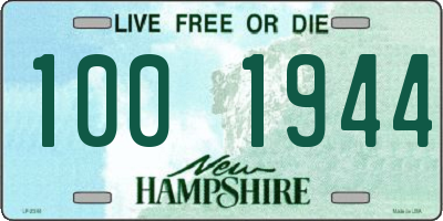 NH license plate 1001944