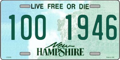 NH license plate 1001946