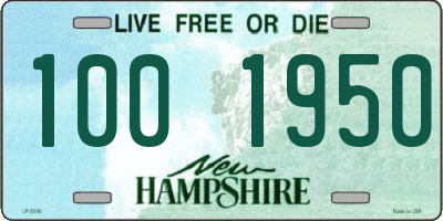 NH license plate 1001950