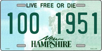 NH license plate 1001951