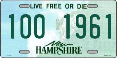 NH license plate 1001961