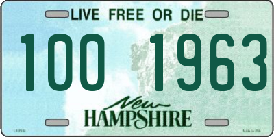 NH license plate 1001963