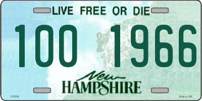 NH license plate 1001966