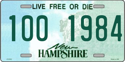 NH license plate 1001984