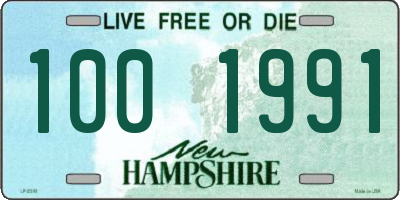 NH license plate 1001991