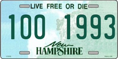 NH license plate 1001993