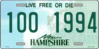 NH license plate 1001994