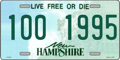 NH license plate 1001995