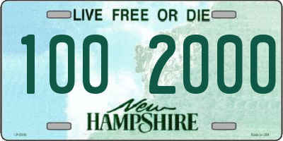 NH license plate 1002000