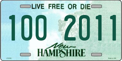 NH license plate 1002011