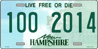 NH license plate 1002014