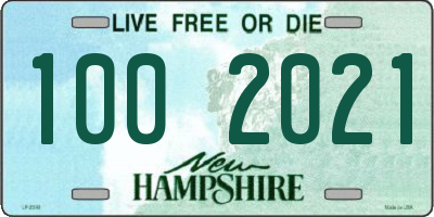 NH license plate 1002021