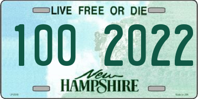 NH license plate 1002022