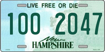NH license plate 1002047