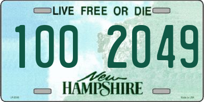 NH license plate 1002049
