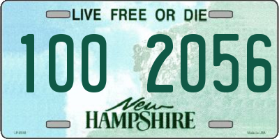 NH license plate 1002056