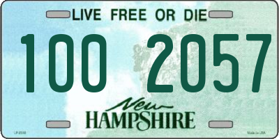 NH license plate 1002057