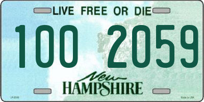 NH license plate 1002059